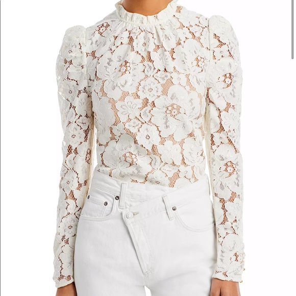 Nwot Wayf Erika Puff Sleeve Lace 